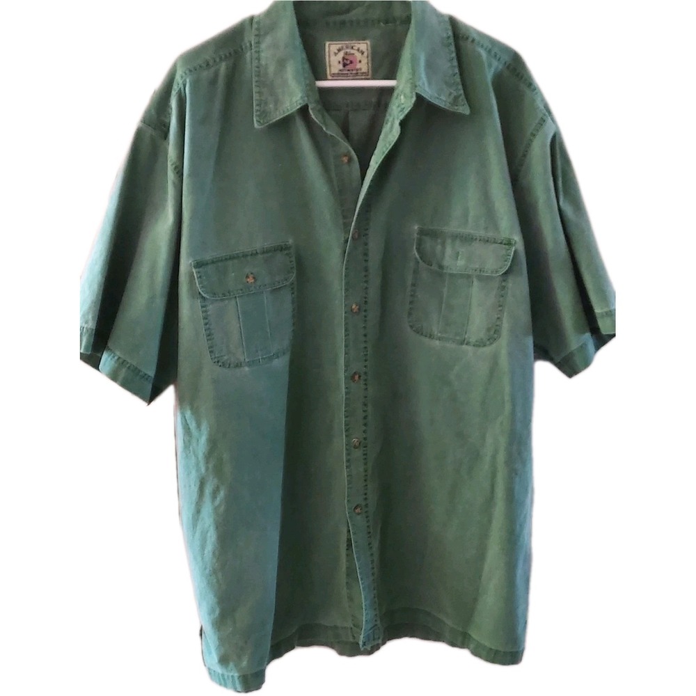 American Blue Authentics Denim Shirt Mens XL Button Up Workwear